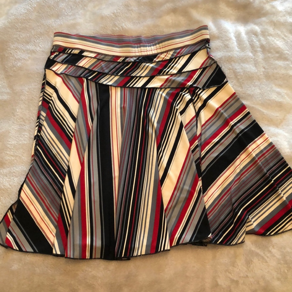 Striped work attire skirt